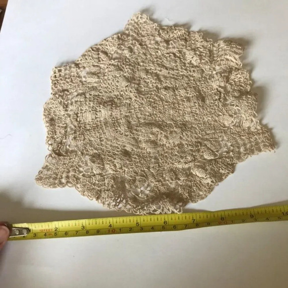 Lace Doilies Vintage Crochet Macrame Handmade Antique - Picture 4 of 10